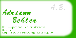 adrienn behler business card